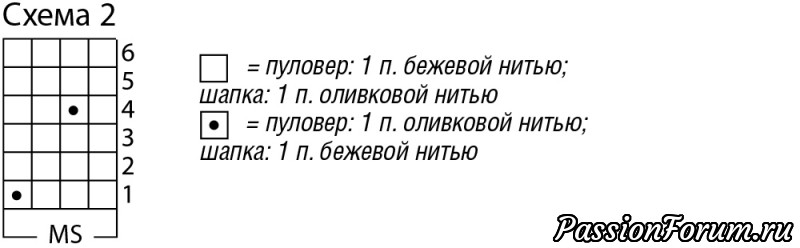 Шапка в горошек с контрастной планкой