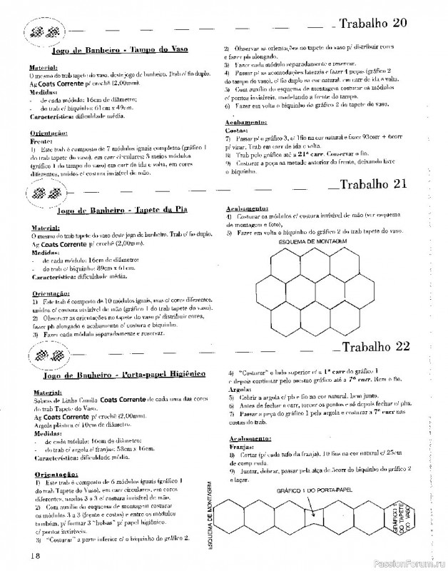 Trabalhos em Croche - работы крючком