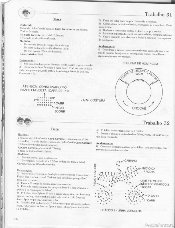 Trabalhos em Croche - работы крючком