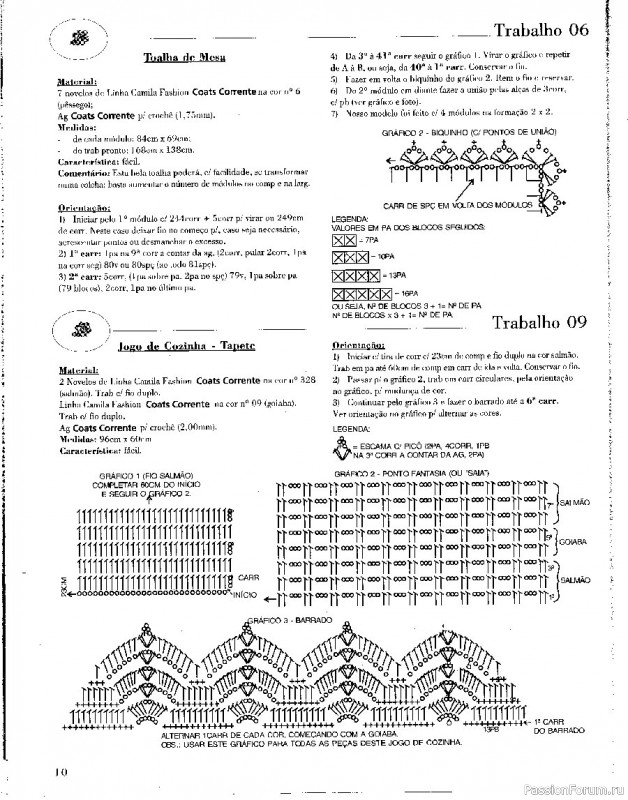 Trabalhos em Croche - работы крючком