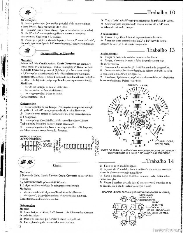 Trabalhos em Croche - работы крючком