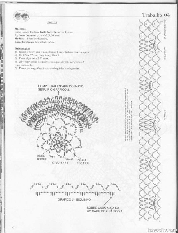 Trabalhos em Croche - работы крючком