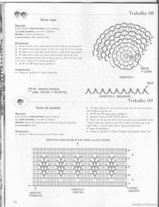 Trabalhos em Croche - работы крючком