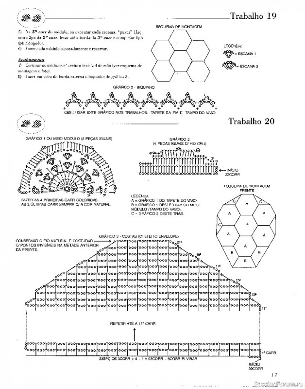 Trabalhos em Croche - работы крючком