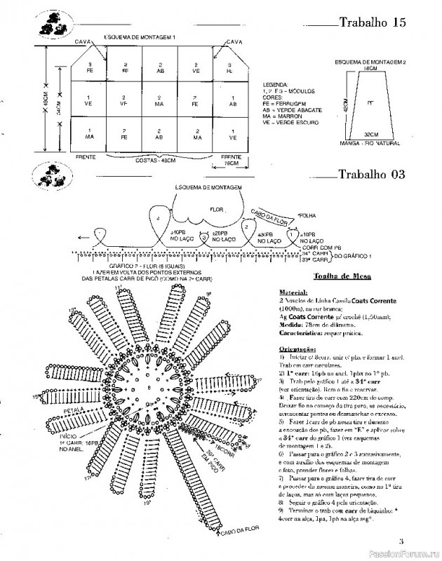 Trabalhos em Croche - работы крючком