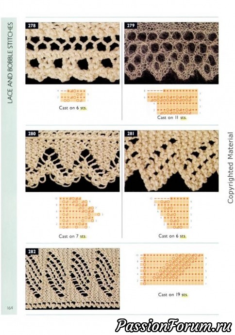 Окантовка вязаных изделий спицами схема