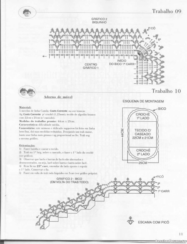 Trabalhos em Croche - работы крючком