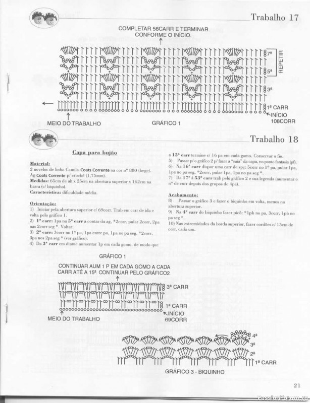 Trabalhos em Croche - работы крючком