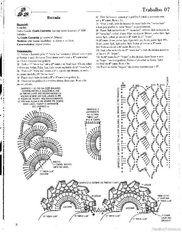 Trabalhos em Croche - работы крючком