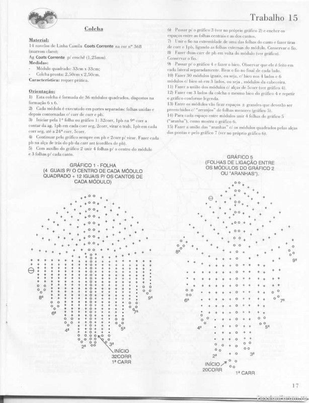 Trabalhos em Croche - работы крючком