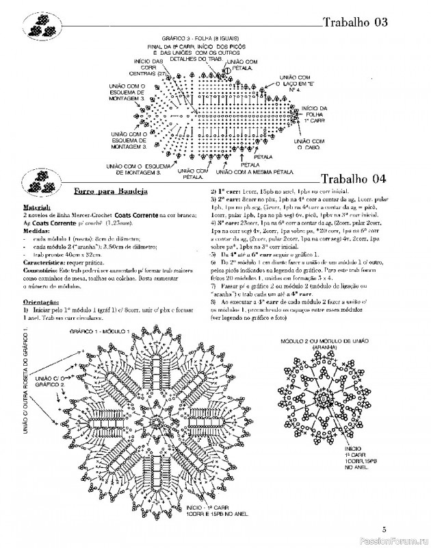 Trabalhos em Croche - работы крючком