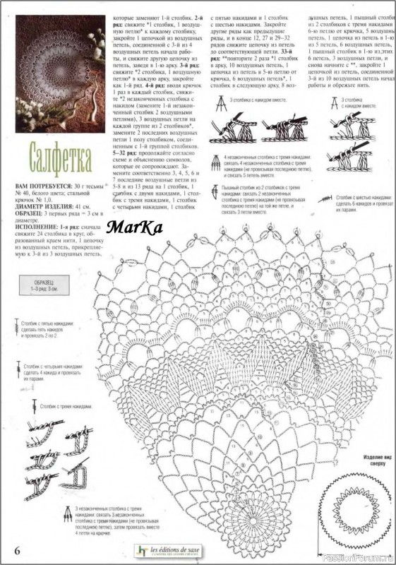 Мода и модель - вязание крючком. Салфетки, скатерти и многое другое