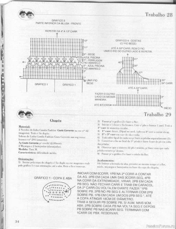 Trabalhos em Croche - работы крючком