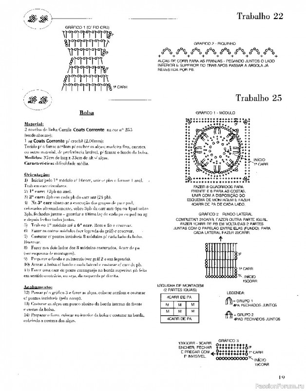 Trabalhos em Croche - работы крючком