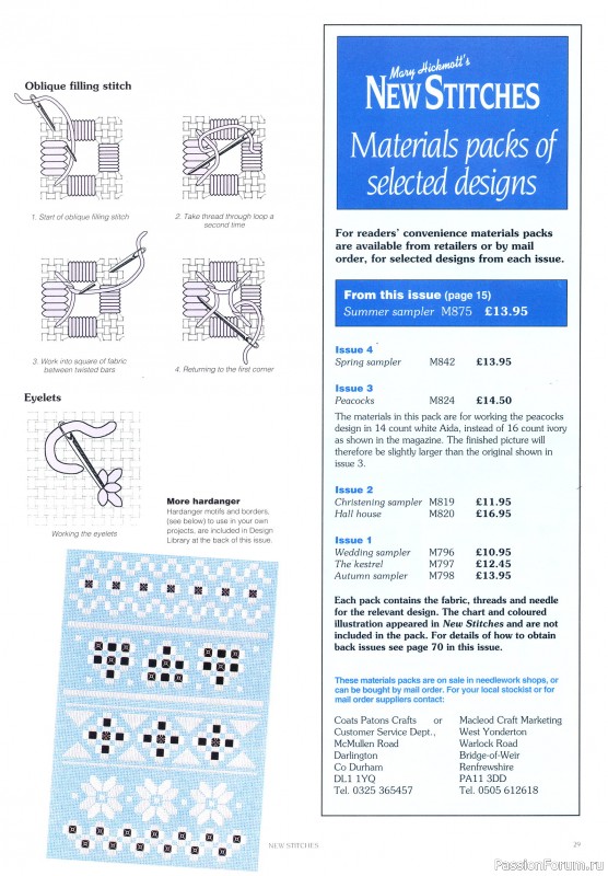 Вышивка с Mary Hickmott. Схемы и МК-6