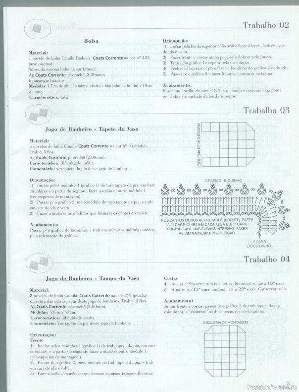 Trabalhos em Croche - работы крючком