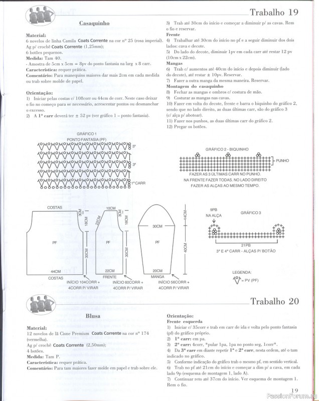 Trabalhos em Croche - работы крючком