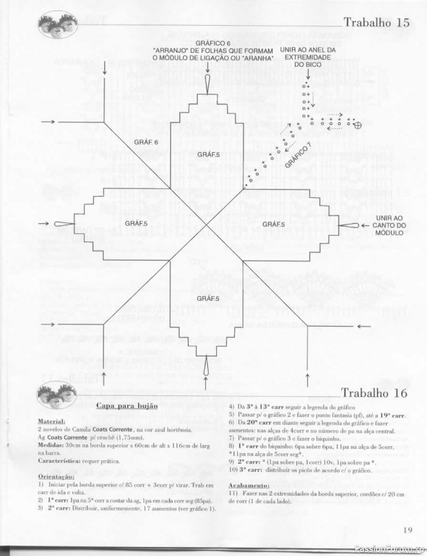 Trabalhos em Croche - работы крючком