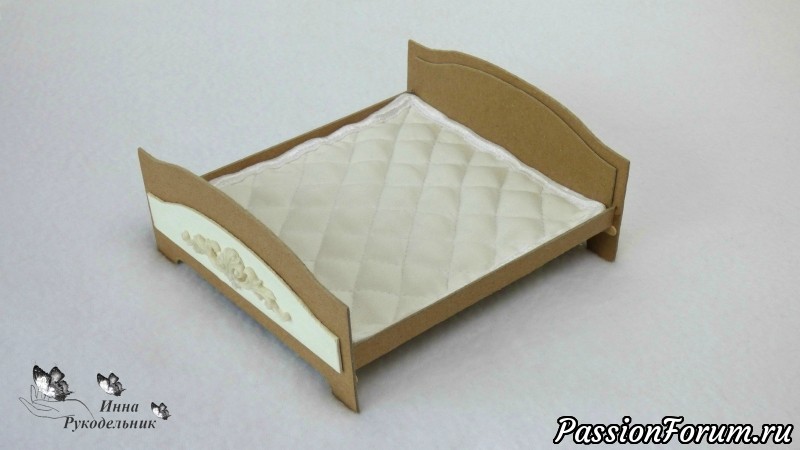 Кроватка для куклы своими руками: как сделать из картона, коробки или бумаги мебель для пупса