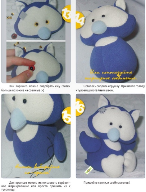 Совенок из флиса