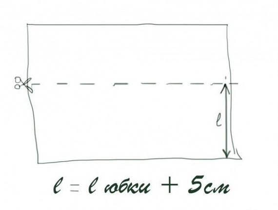 платье "водопад"